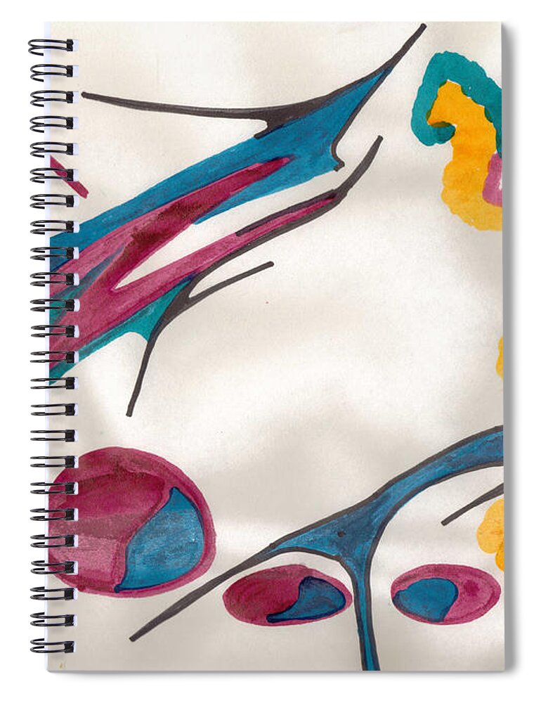 Tension Spiral Notebook featuring the photograph Strife to Calm by Mary Mikawoz