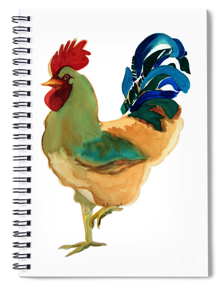 Paintings Spiral Notebook featuring the painting Strut Your Stuff - 6 by Kathy Braud