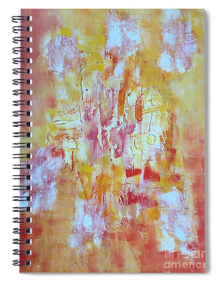 Acryl On Canvas. Canvas Art Pilbri Spiral Notebook featuring the painting Stucture Harmony by Pilbri Britta Neumaerker
