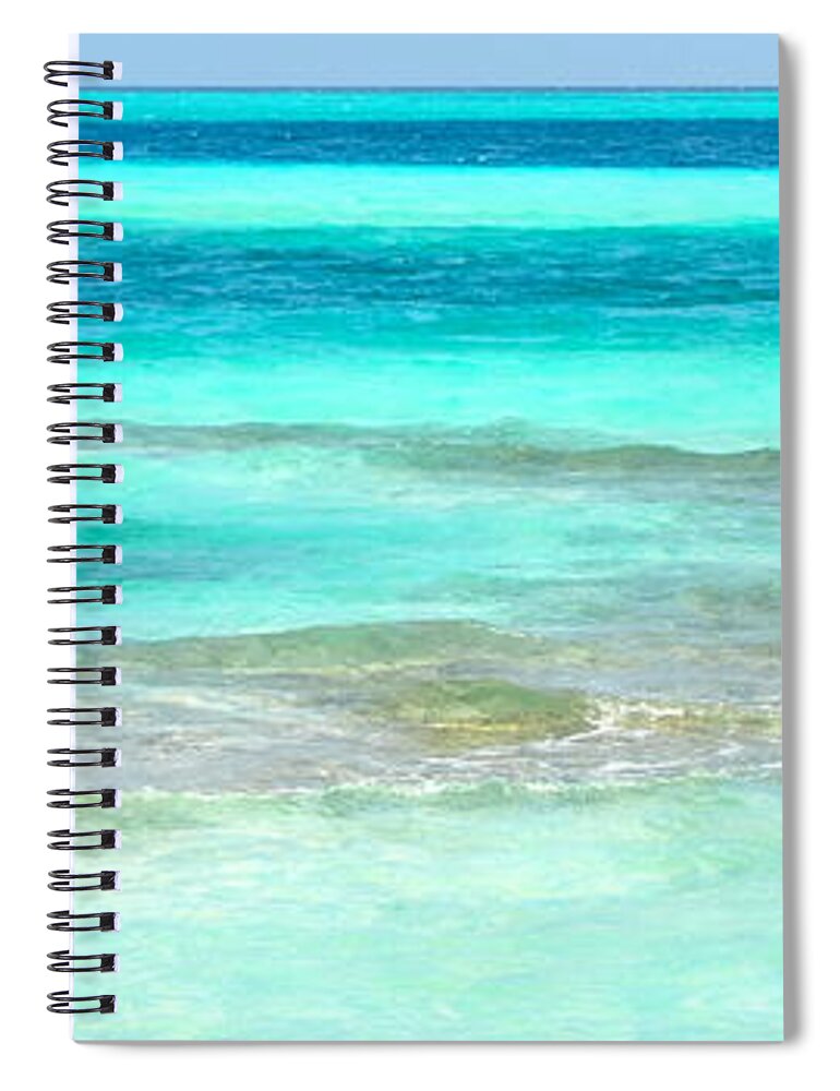 Maldives Spiral Notebook featuring the photograph Study in Blue by Corinne Rhode