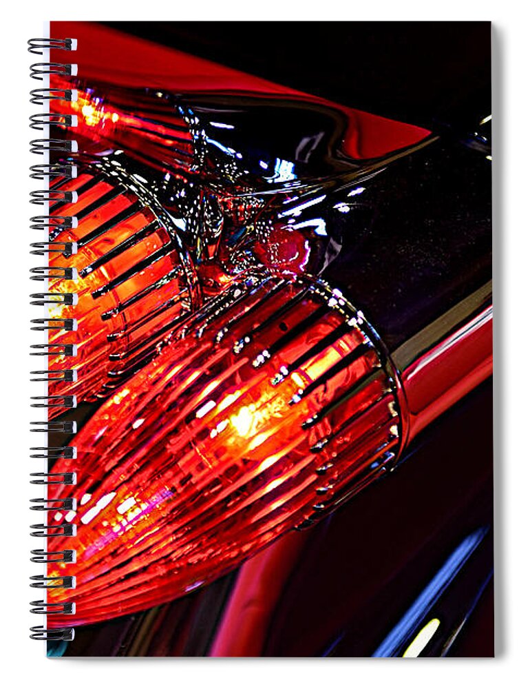 Automobile Spiral Notebook featuring the photograph Stylin' Lights by Richard Gehlbach