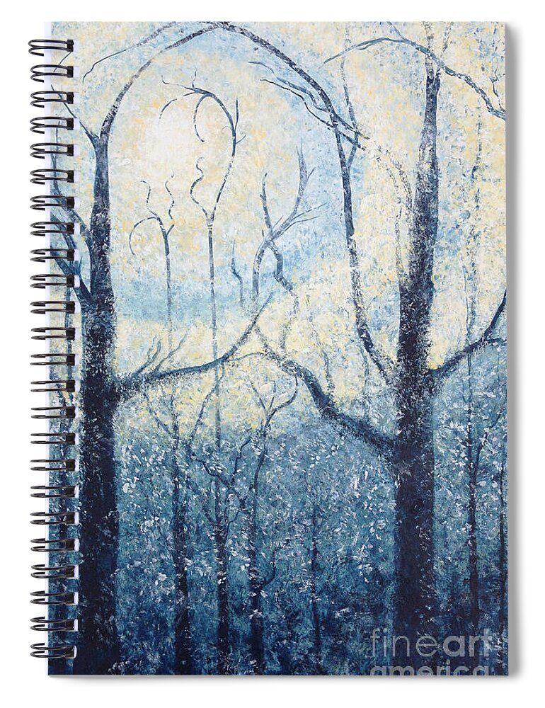 Sublime Spiral Notebook featuring the painting Sublimity by Holly Carmichael
