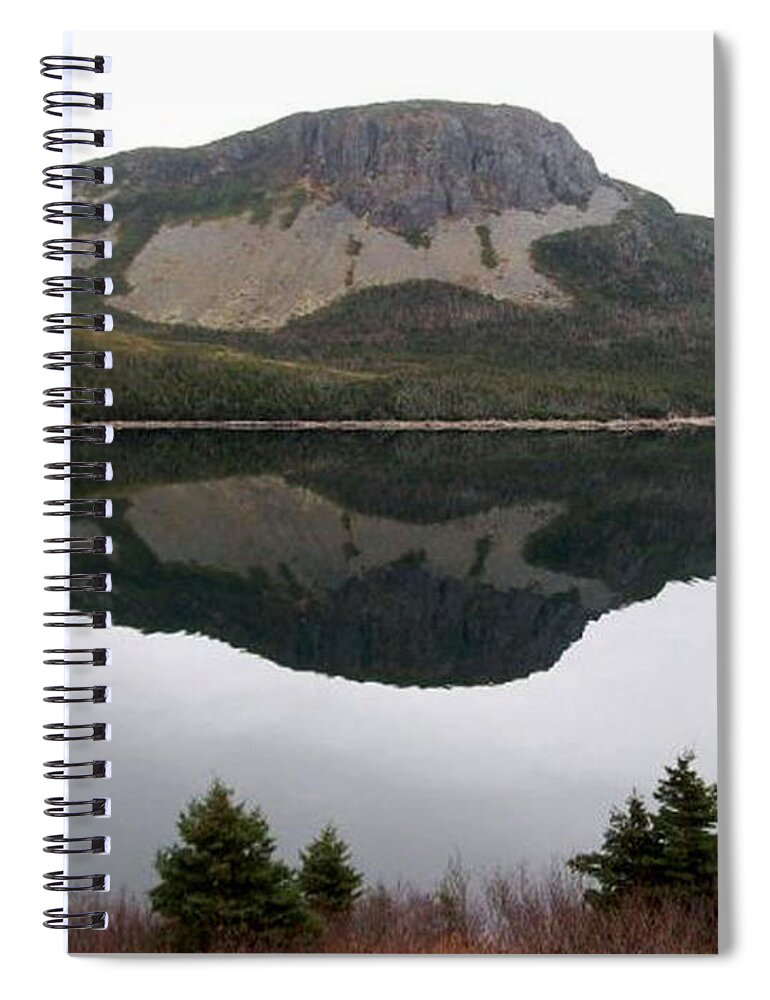 Sugarloaf Hill Spiral Notebook featuring the photograph Sugarloaf Hill Reflections by Barbara A Griffin