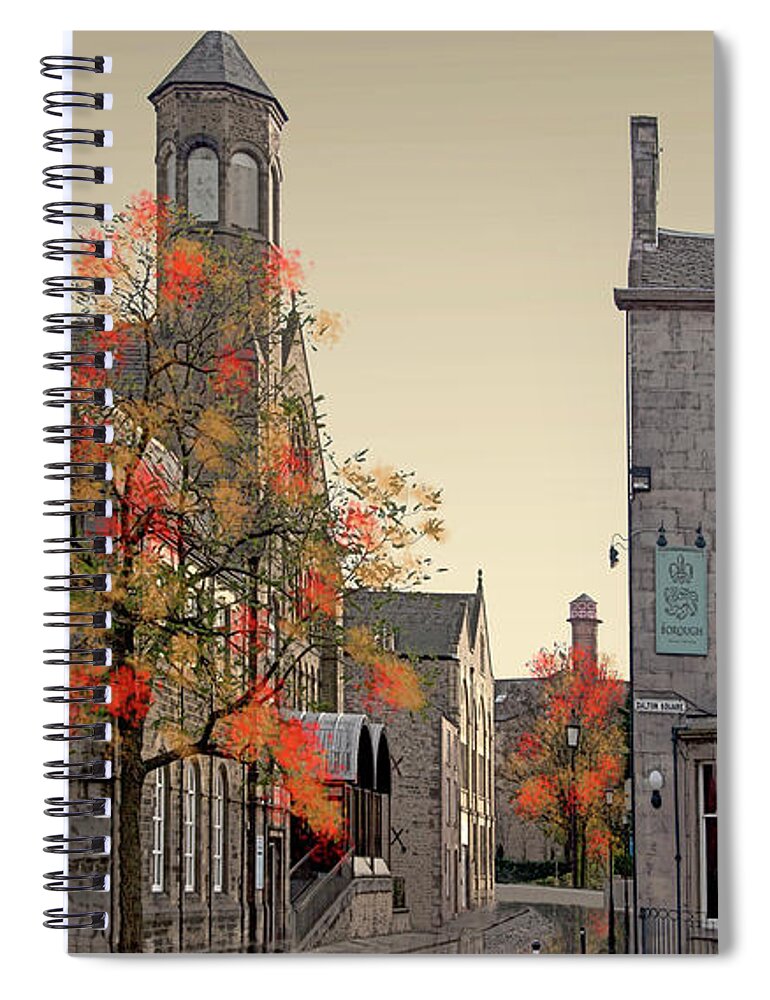 Lancaster Spiral Notebook featuring the digital art Sulyard Street from Dalton Square by Joe Tamassy