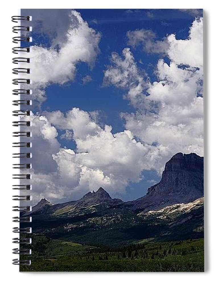 Chief Mountain Spiral Notebook featuring the photograph Summer Day at Chief Mountain by Tracey Vivar