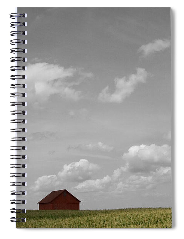 Summer Fields Ii Spiral Notebook featuring the photograph Summer Fields II by Dylan Punke