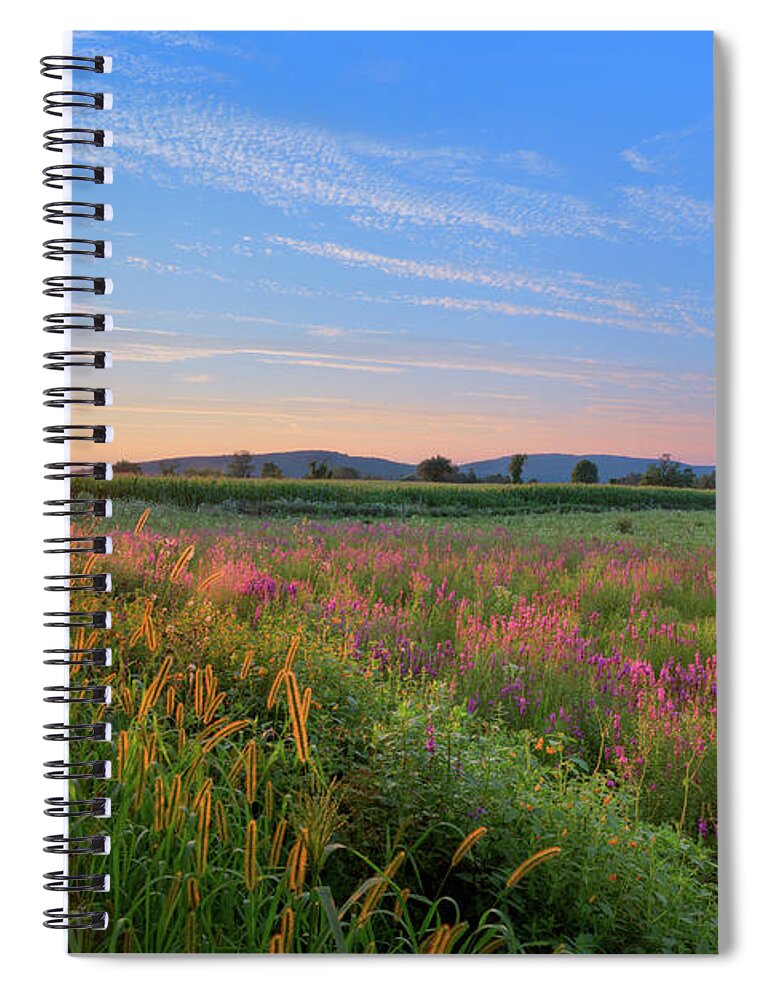 Summer Spiral Notebook featuring the photograph Summer in the Hills 2017 by Bill Wakeley