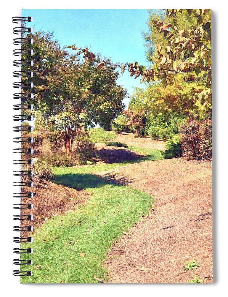 Landscape Spiral Notebook featuring the photograph Summer Landscaping Nature by Phil Perkins