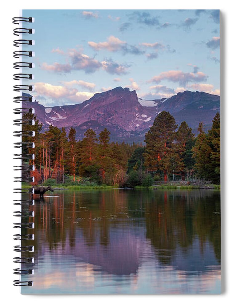 Sprague Lake Spiral Notebook featuring the photograph Summer on Sprague Lake by Ronda Kimbrow