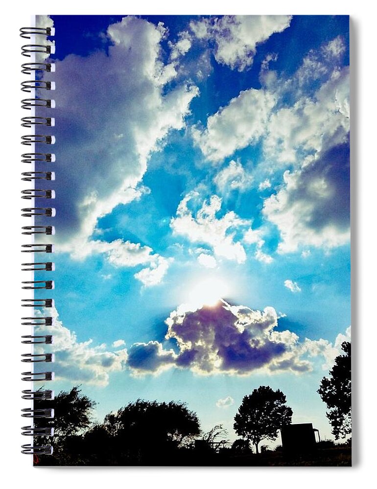 Clouds Spiral Notebook featuring the photograph Summer sky by Samantha Womack