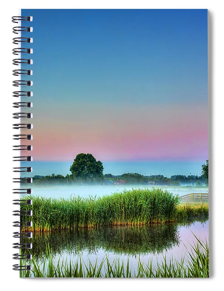 Netherlands Spiral Notebook featuring the photograph Summer Sunrise by Nadia Sanowar
