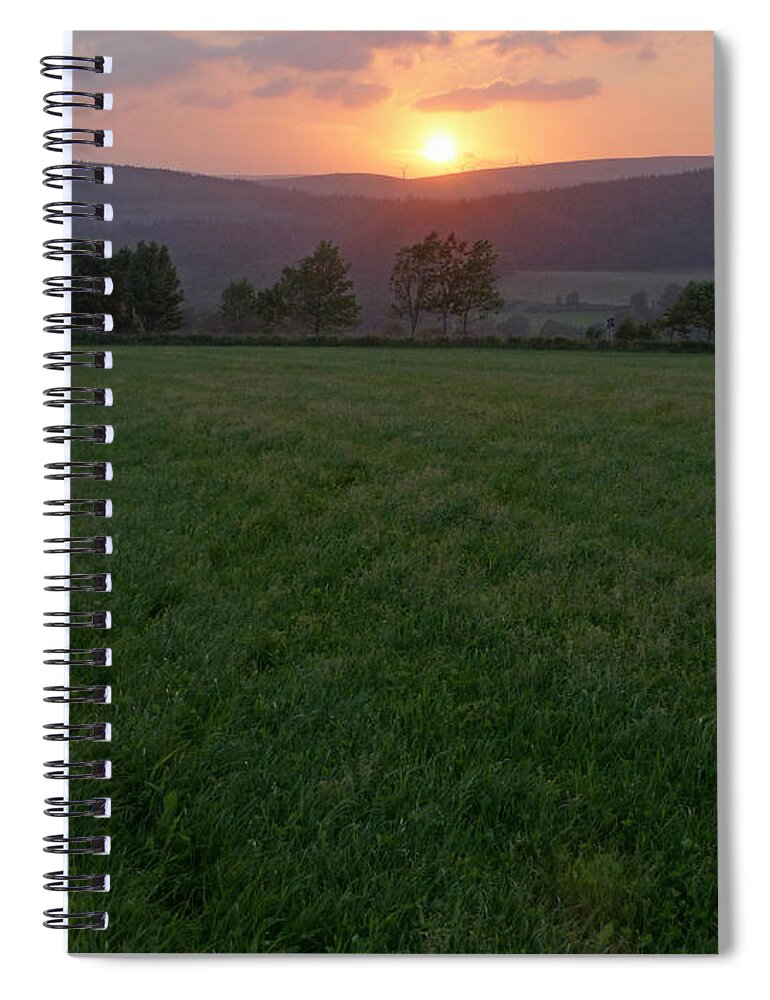 Sunset Spiral Notebook featuring the photograph Summer Sunset - Strathspey - Scotland by Phil Banks