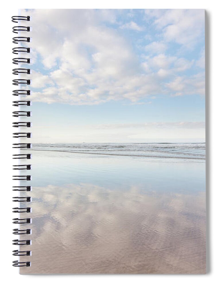 Summer Time Spiral Notebook featuring the photograph Summer Time at the beach by Anita Nicholson