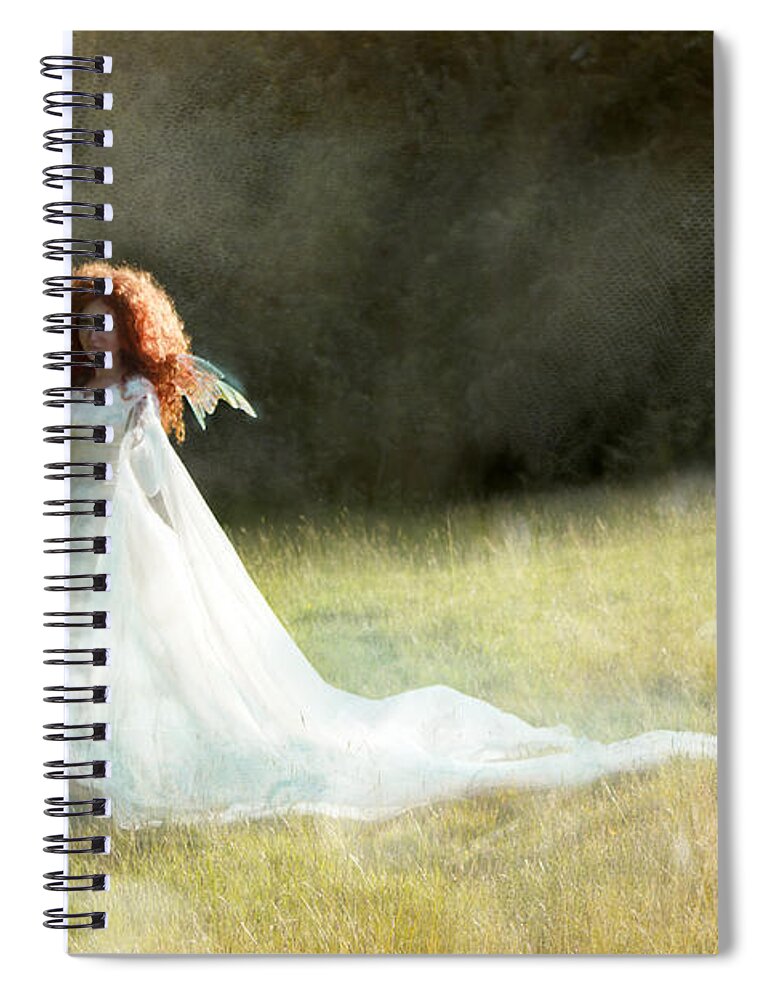 Fairy Spiral Notebook featuring the photograph Summer time fairy by Ang El