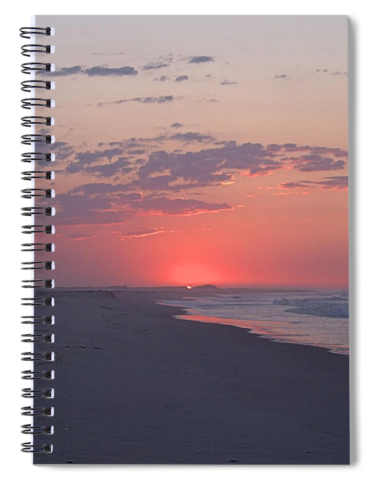 Ocean Spiral Notebook featuring the photograph Sun Pop by Newwwman