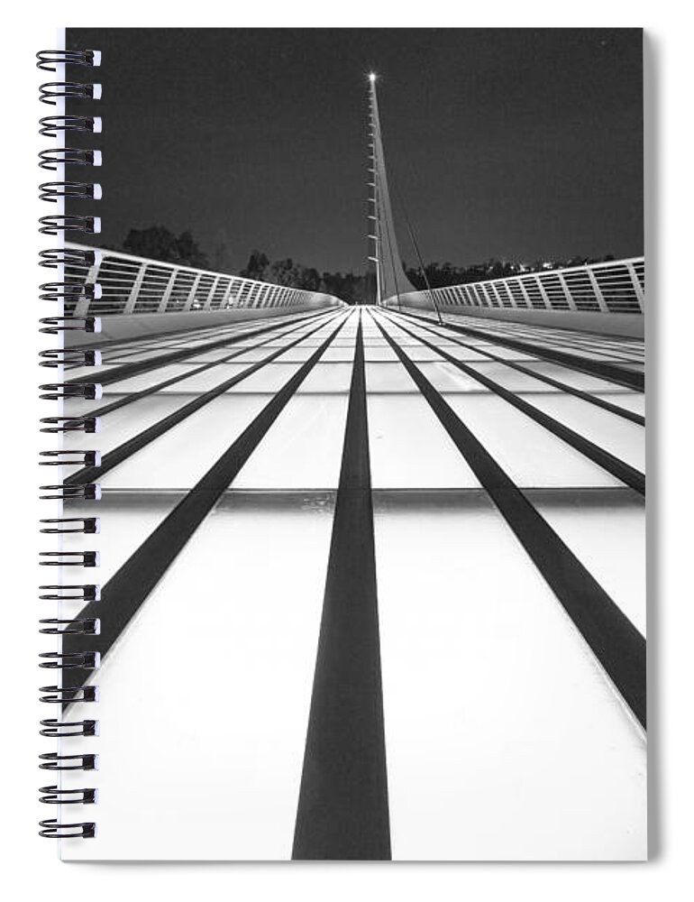 Sundial Bridge Spiral Notebook featuring the photograph Sundial Bridge 9 by Anthony Michael Bonafede