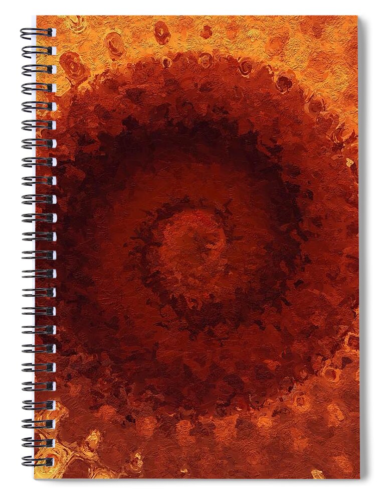 Summer Spiral Notebook featuring the painting Sundial by Mark Taylor