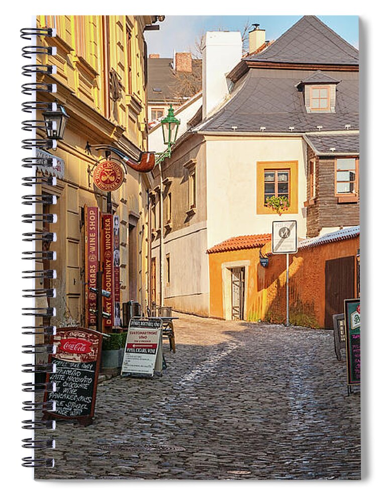 Jenny Rainbow Fine Art Photography Spiral Notebook featuring the photograph Sunny Home at Winter Kutna Hora by Jenny Rainbow