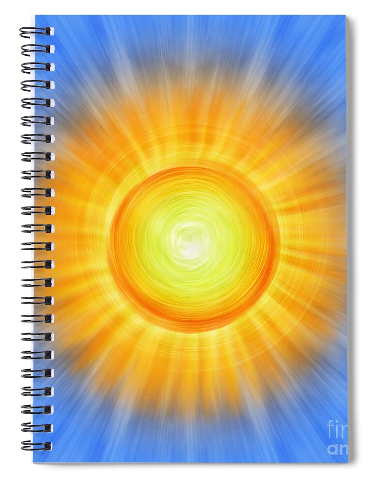 Sun Spiral Notebook featuring the photograph Sunny by Tim Gainey