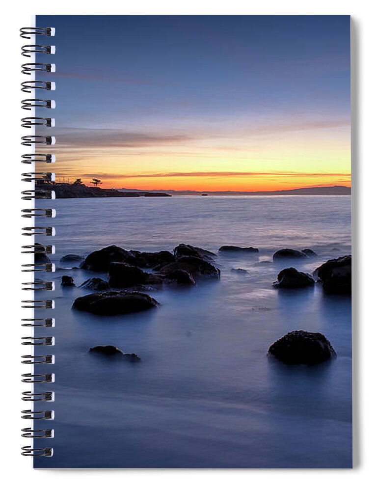 Mitchell's Cove Spiral Notebook featuring the photograph Sunrise at Mitchell's Cove by Morgan Wright