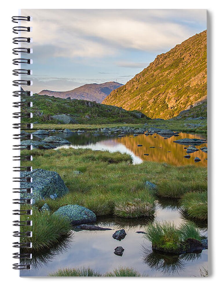 Sunrise Spiral Notebook featuring the photograph Sunrise from Star Lake by White Mountain Images