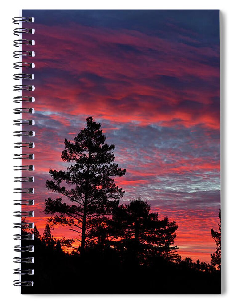 Sunrise Spiral Notebook featuring the photograph Sunrise in Anchor Bay by Kathleen Bishop