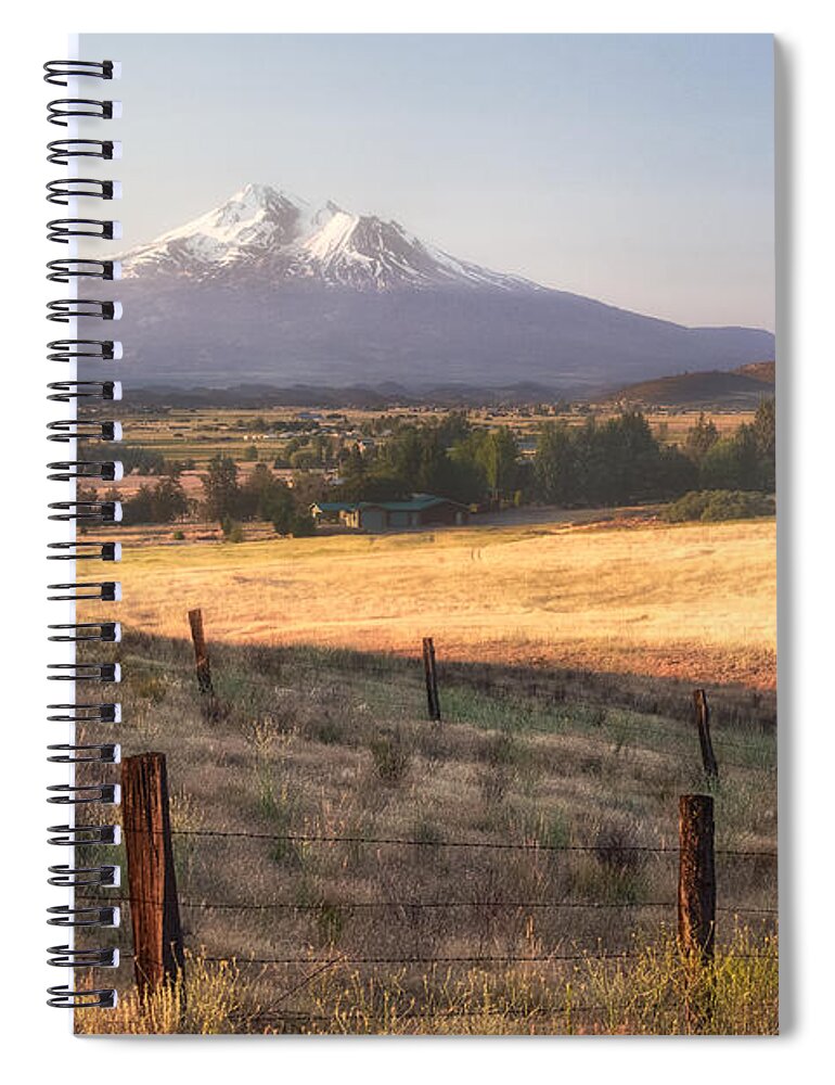 Mount Shasta Spiral Notebook featuring the photograph Sunrise Mount Shasta by Anthony Michael Bonafede