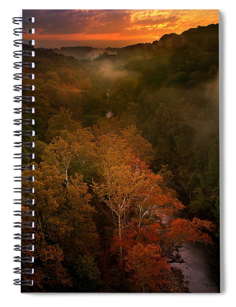 Autumn Spiral Notebook featuring the photograph Heaven on Earth by Rob Blair