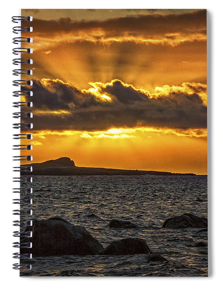 Sunrise Over Rabbit Head Island Spiral Notebook featuring the photograph Sunrise Over Rabbit Head Island by Mitch Shindelbower