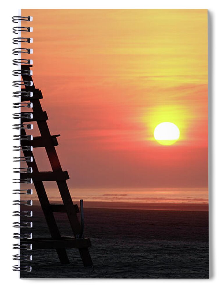 Sunrise Spiral Notebook featuring the photograph Sunrise Wildwood Crest NJ by John Van Decker