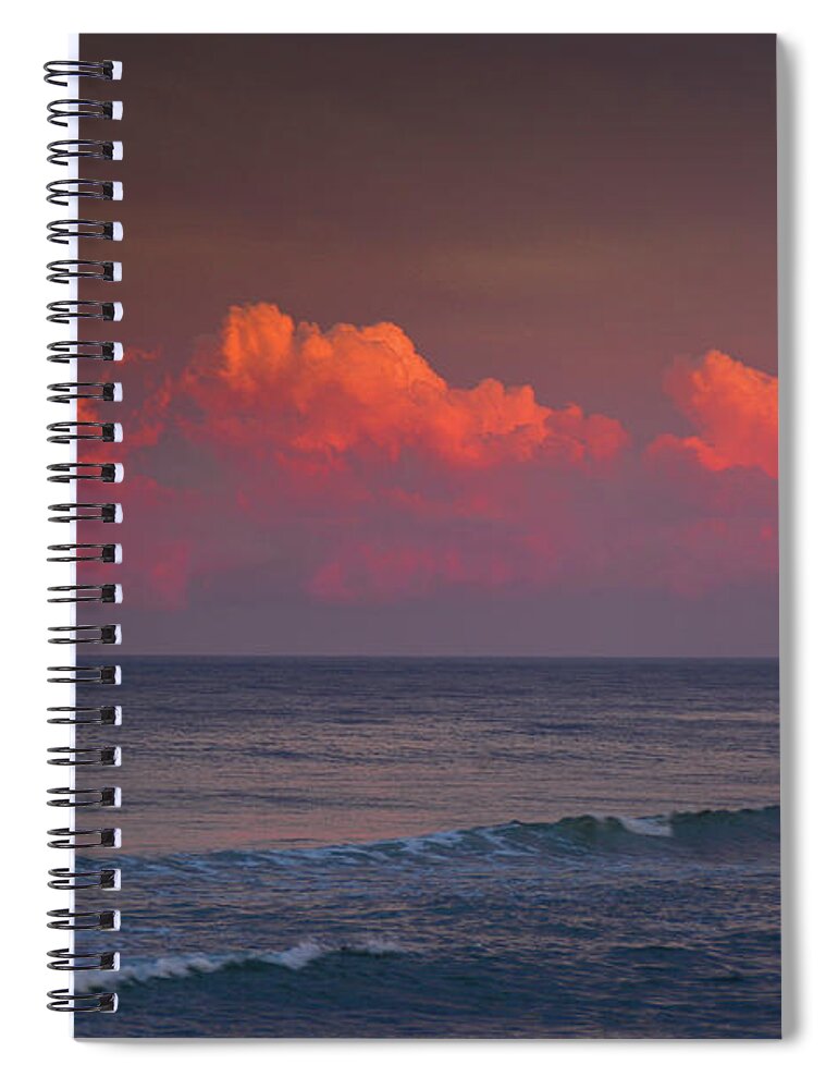Sunset Clouds Spiral Notebook featuring the photograph Sunset Clouds by Raymond Salani III