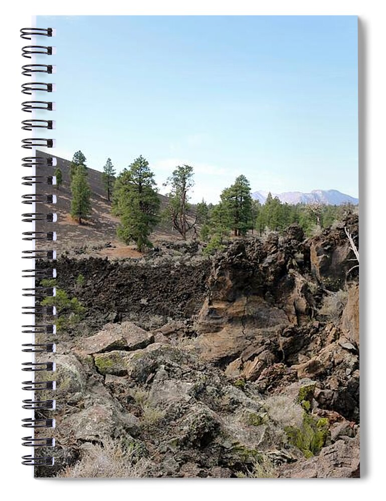 Sunset Crater National Monument Spiral Notebook featuring the photograph Sunset Crater Volcano National Monument by Christy Pooschke