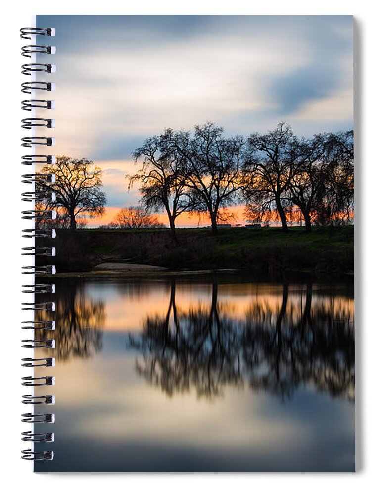 San Joaquin Spiral Notebook featuring the photograph Sunset in Motion by Anthony Michael Bonafede