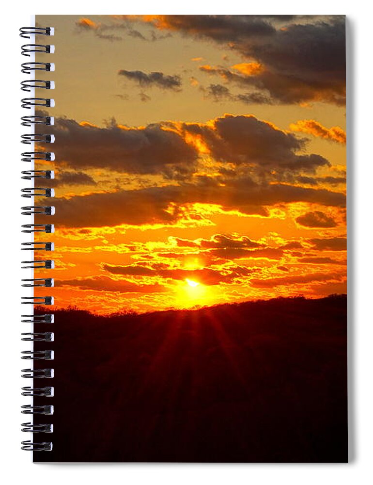 Sunset Spiral Notebook featuring the photograph Sunset - Oak Ridge, TN by Beth Collins