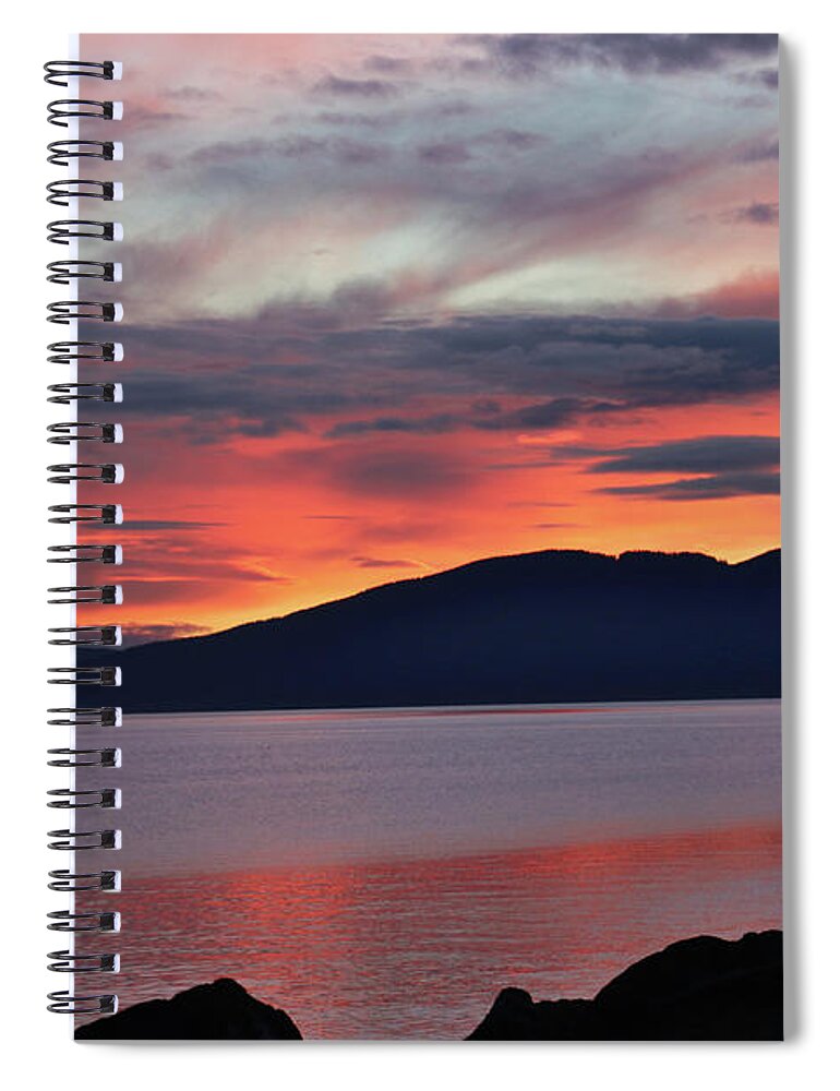 Sunset Spiral Notebook featuring the photograph Sunset Serenade by Cheryl Rose