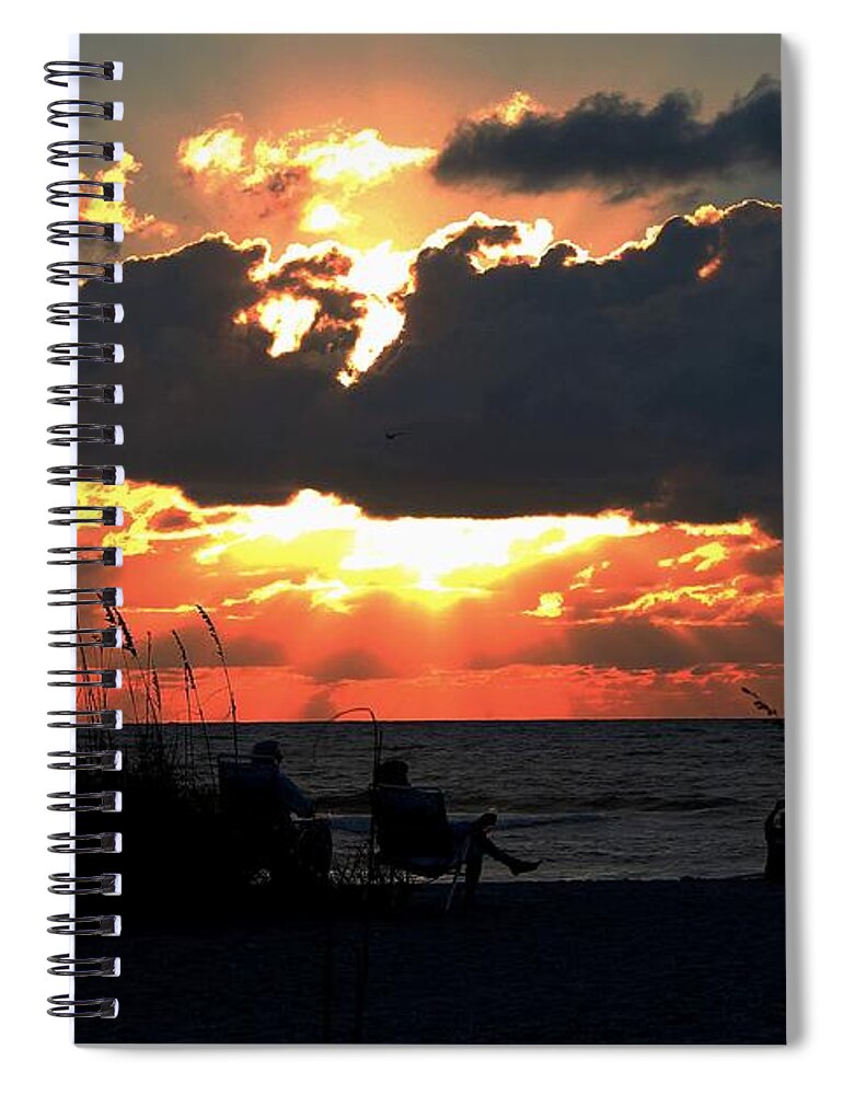 Photo For Sale Spiral Notebook featuring the photograph Sunset Silhouettes by Robert Wilder Jr