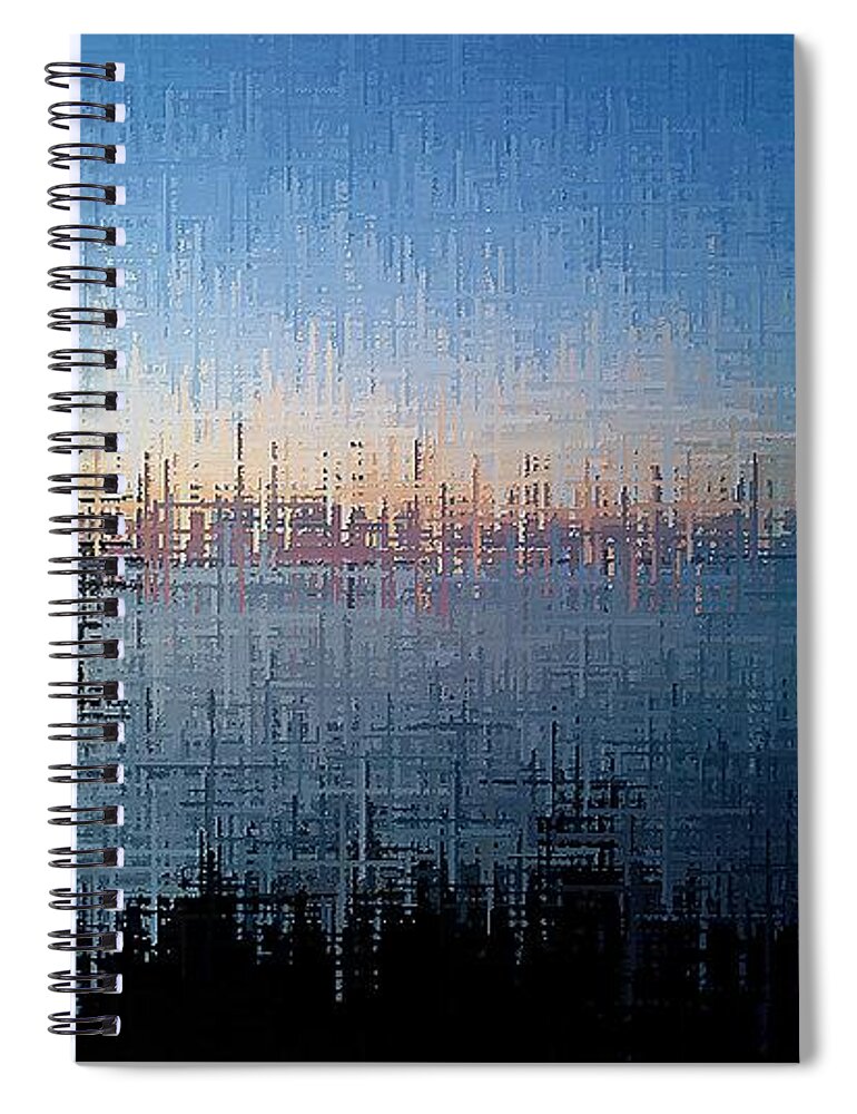 Dawn Spiral Notebook featuring the digital art Superior Dawn by David Manlove