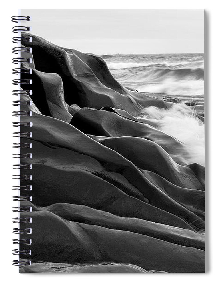 Lake Superior Spiral Notebook featuring the photograph Superior Edge    by Doug Gibbons