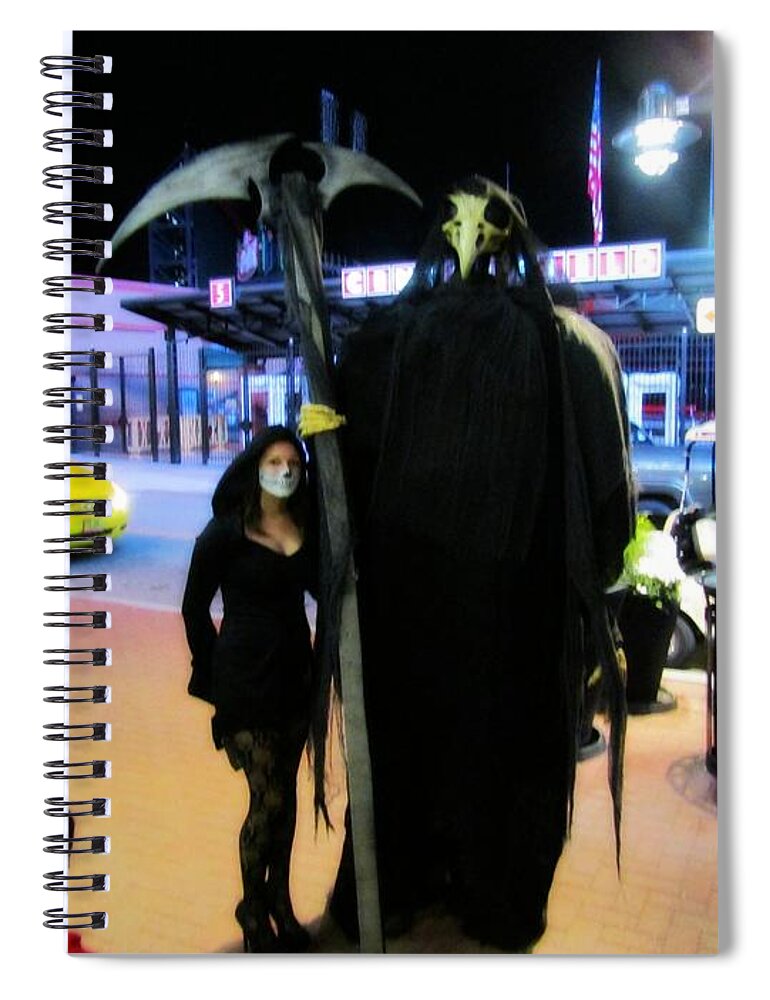 Spiral Notebook featuring the photograph Surely the Night's Best by Kelly Awad