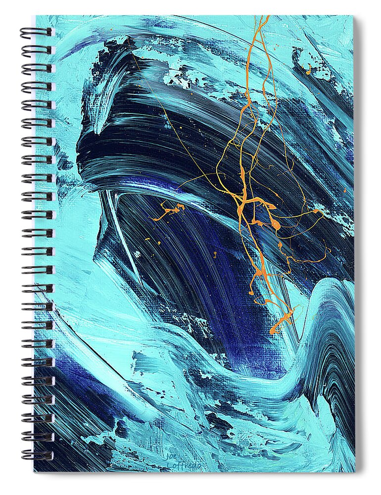 Surfer Spiral Notebook featuring the painting Surfer Heaven 90 by Joe Loffredo