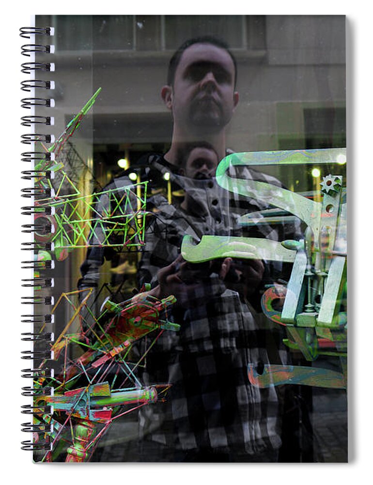 Surreal Spiral Notebook featuring the photograph Surreal Introspection by Christopher Brown
