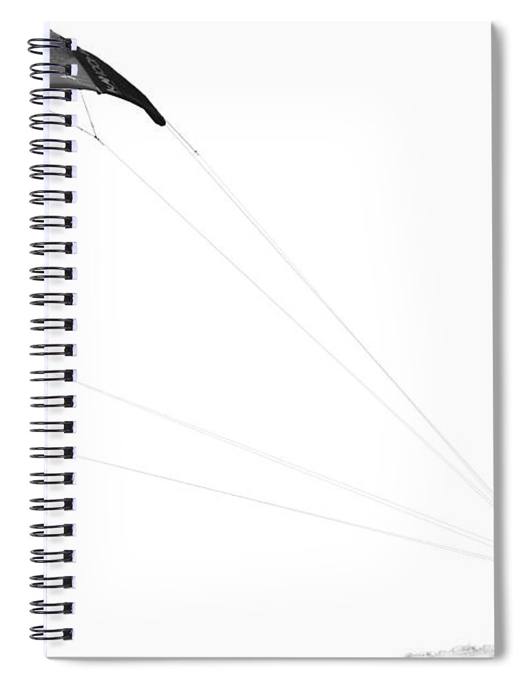 Surreal Surfing Mono on Transparent background Spiral Notebook by Terri  Waters - Pixels