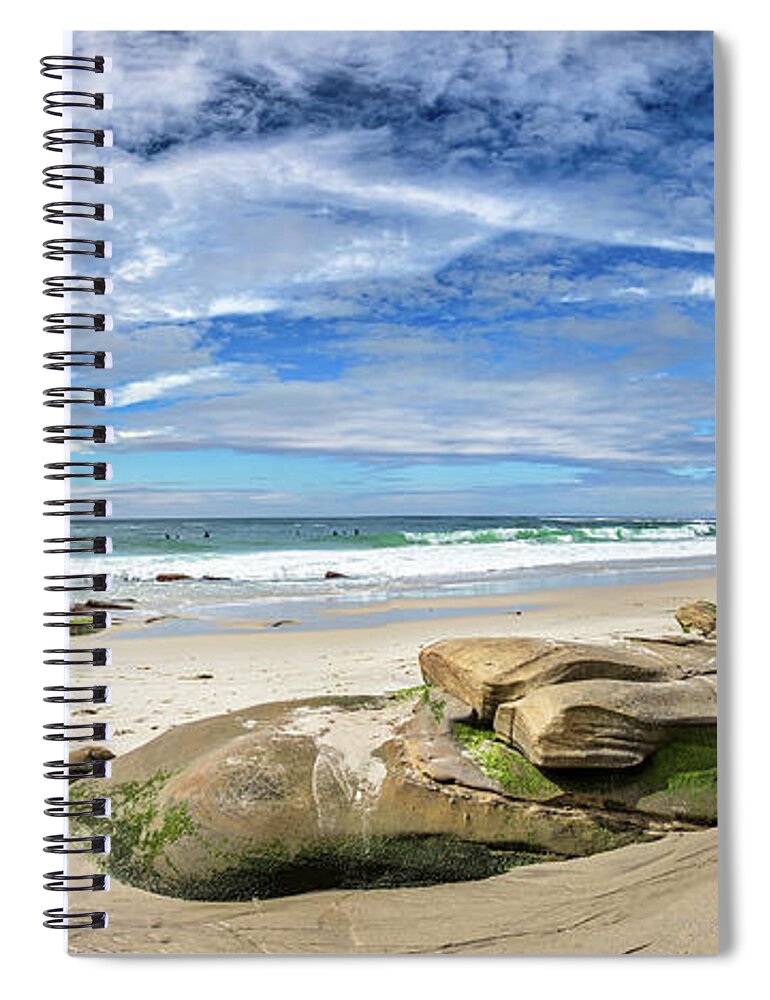 Beach Spiral Notebook featuring the photograph Surrounded by Beauty by Peter Tellone