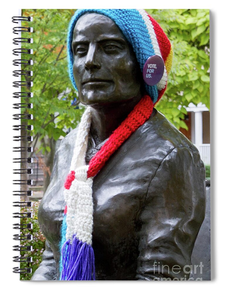 Susan B Anthony Spiral Notebook featuring the photograph Susan B Anthony by William Norton