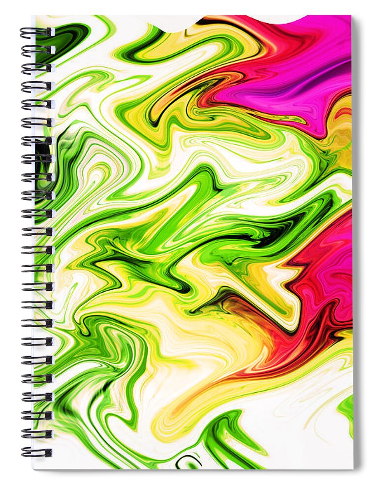 Abstract Spiral Notebook featuring the photograph Sweeper by John Williams