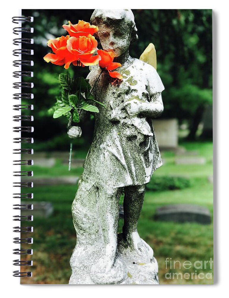 Tombstone Spiral Notebook featuring the photograph Sweet Caroline by Michael Krek