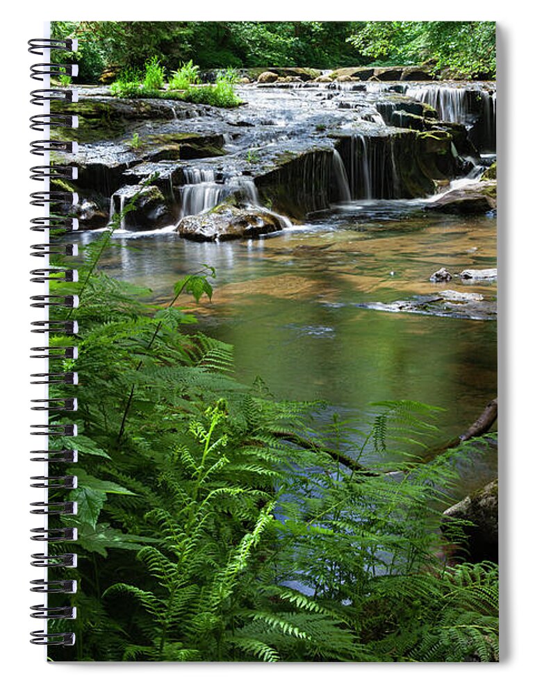 Sweet Creek Spiral Notebook featuring the photograph Sweet Creek Cascade No 6 by Rick Pisio