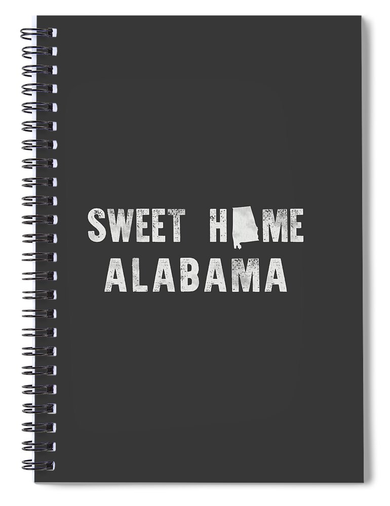 Sweet Home Alabama Spiral Notebook featuring the mixed media Sweet Home Alabama by Nancy Ingersoll
