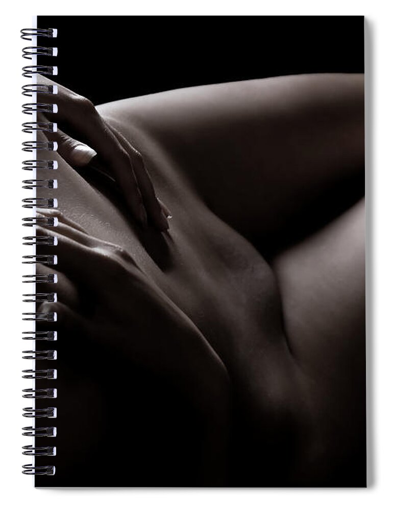 Nude Spiral Notebook featuring the photograph Sweet Seduction by Vitaly Vakhrushev