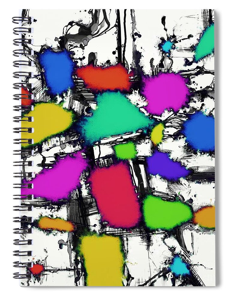 Sweet Shop Spiral Notebook featuring the digital art Sweet shop by Keith Mills